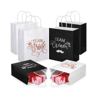 China Offset Printing Brown Kraft Paper Bags With Your Own Logo for sale