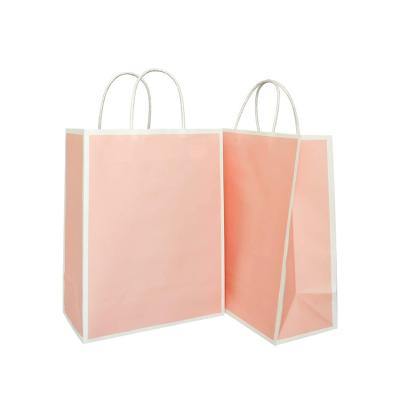 China Kraft Takeaway Packaging Paper Bag Print Custom Your Own Logo for sale