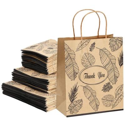 China Assorted Color Middle-Size Kraft Paper Bags With Handle Gift Bag For Wedding Party Favor Decorations for sale