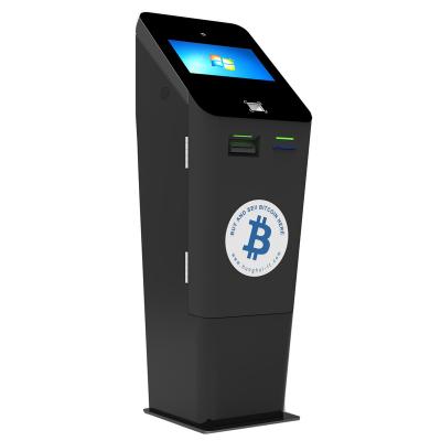 China 21.5inch bitcoin atm floor freeware standing two way buy and sell crpt atm 21.5inch for sale