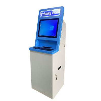 China A4 Printer and Metallic Keyboard Self Service Customized Payment Kiosk Touch Screen Kiosk with A4 Printer and Metallic Keyboard for sale