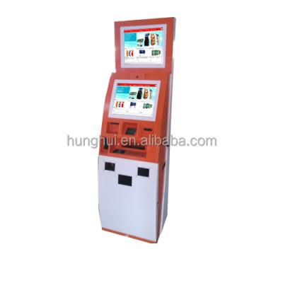 China Barcode Reader Self Service Parking Lot Profit Payout Kiosk Ticket Vending Machine with Credit Card Reader for Cash Payment for sale