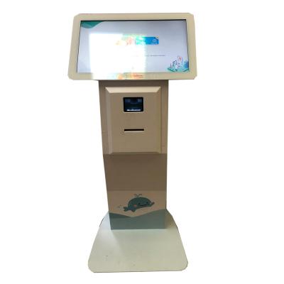 China Aluminum Alloy Frame+ Tempered Glass Panel Payment Kiosk for Hospital Health Kiosk Patient Check-In Kiosk for sale