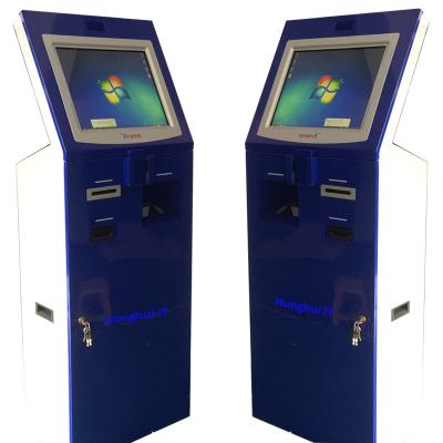 China Shopping Mall 19 Inch RFID Payment Kiosk / Kiosk Card Reader With QR Scanner for sale