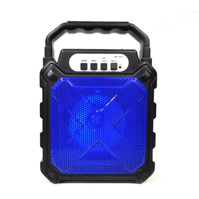 China Colorful LED Light Mini Blue Tooth Speaker With FM Radio Carry Pocket Music Box Speaker Easy Portable 668 for sale