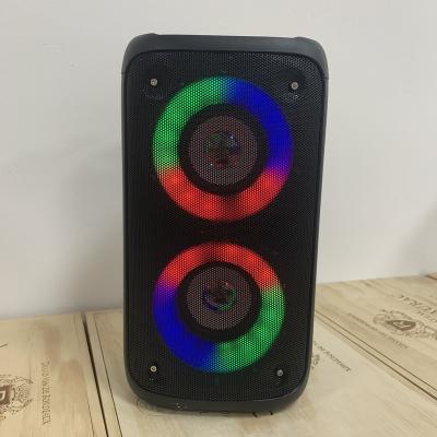 China Phone Function RGB Disco Light Wireless Portable Karaoke Speaker Hot Sale Design Party Box for sale