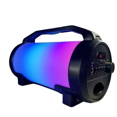 China Bombox Colorful Wireless Portable Karaoke Speaker Disco Light RGB LED Speaker DJ Party Mini 5inch Woofer for sale