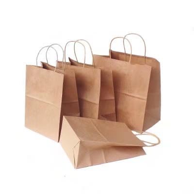 China Wholesale Custom Printing Recyclable LOGO Paper Bags Clothing Shopping Packaging Brown Paper Bag for sale