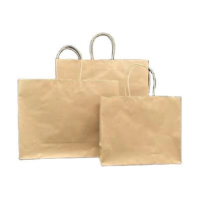 China Manufacturers Wholesale Hot Sale Disposable Light And Decoration Shopping Portable Kraft Paper Bags for sale