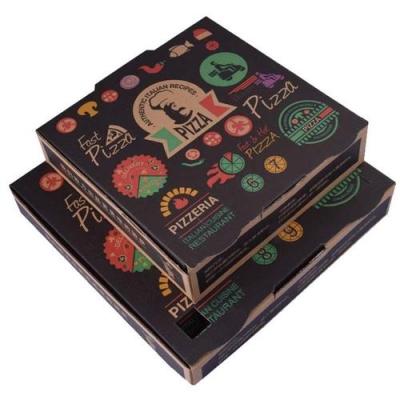 China Customized Wholesale Disposable Disposable Kraft Paper Take Away Pizza Packing Box for sale