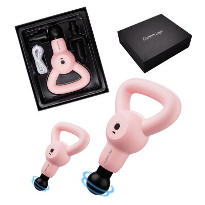 China New high power fitness handheld massage gun massage body vibration massage gun rechargeable mini gun logo for sale