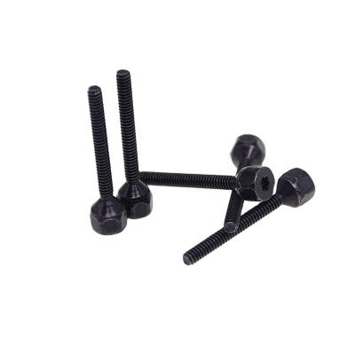 China Flat 2022 newest carbon black outer hexagon plum screw for sale