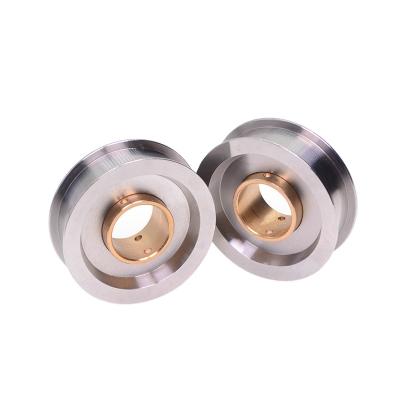 China Commercial unit Bearing insert SUS304 Brass Composite bushing Bearing bush Automatically lubricated bearing sleeve for sale