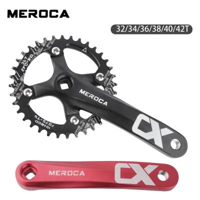 China Sprocket 104BCD 170mm MTB Bicycle Crank Parts 32/34/36/38/40/42T MTB Crankset Mountain Bike Square Hole MEROCA Mountain Bikes for sale