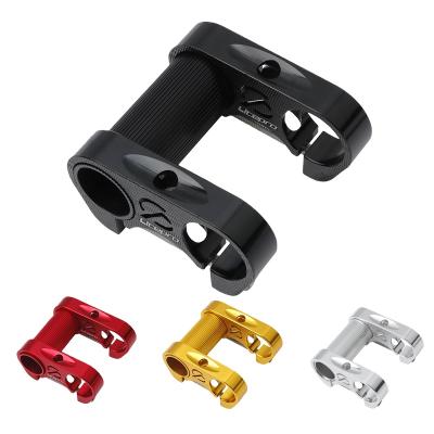 China Al6061 LP aluminum alloy litepro bicycle stem folding bike stem 25.4mm adjustable bicycle handlebar stem double for sale