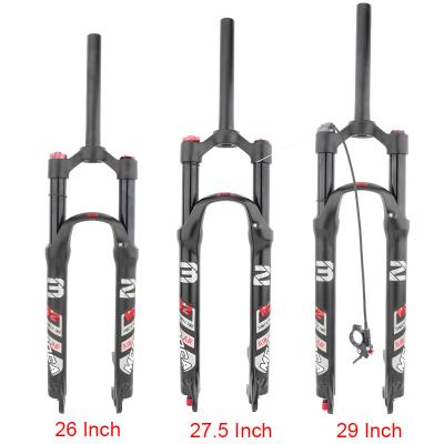 China MEROCA Mountain Bikes Bicycle Air Fork 26/27.5/29 Inch Disc Brake Quick Release MTB Shock Absorber Oil and Gas Fork for sale