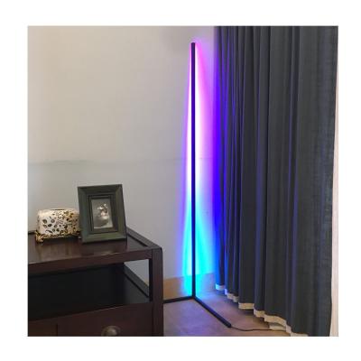 China Nordic Modern Remote Control Vertical RGB Color Changing App Corner Color Changing Led Floor Lamp for sale