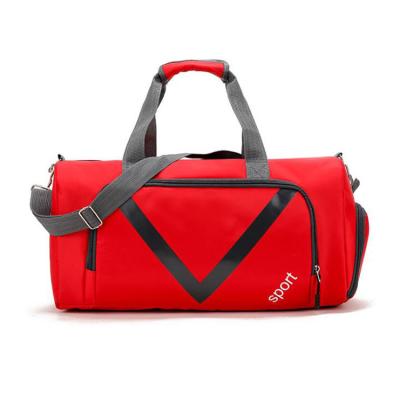 China Custom Daily Life Fleece Sports Fitness Bag Gym With Shoe Compartment for sale