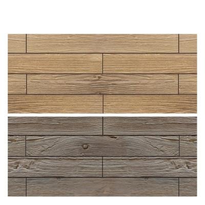 China Rural Clay Faux Wooden Look Porcelain Floor Tile Acid Resistant Modified Flexible Facade for sale