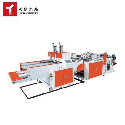 China PLACSTIC BAG PRODUCING Fully Automatic High Speed ​​Heat Cut T-shirt Waste Garbage Bag Making Machine for sale