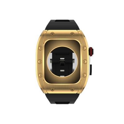 China Luxury Value Design Black Metal Bling High End Watch Case For Apple Watch Series 4 5 6 7 41mm 44mm 45mm for sale