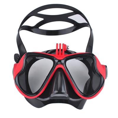 China Professional Silica Gel Mask Underwater Camera Mask Swimming Diving Goggles Lung Diving Camera Stand Snorkeling For Camera Accessories for sale