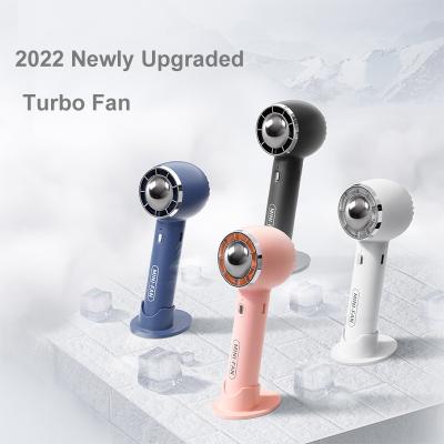 China Multifunctional Portable Electric USB Air Fan 3 Silent Cooler Cooler Mini Fan Handheld Rechargeable 1200mAh Turbo Adjustable for sale