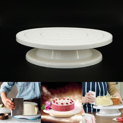 China Viable Cake Turntable Holder Cake Decorating DIY Accessories Mold Rotating Table Stable Non-slip Kitchen Round Cake Baking Tools for sale