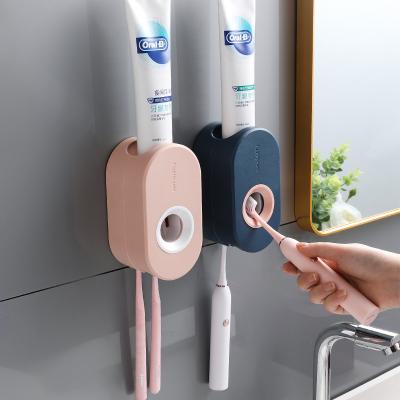 China Original Toothpaste Squeeze Squeezer Holder Bathroom Automatic Wall Mounted Punch Free Toothpaste Lazy Artifact for sale