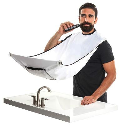 China Brief New Male Beard Shaving Apron Care Clean Hair Bibs Razor Rack Adult Bathroom Organizer Gift For Man for sale