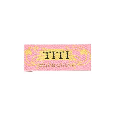 China Sustainable Fashion Damask Custom Garment Woven Labels For Apparel Manufacturer Label Woven Apparel for sale