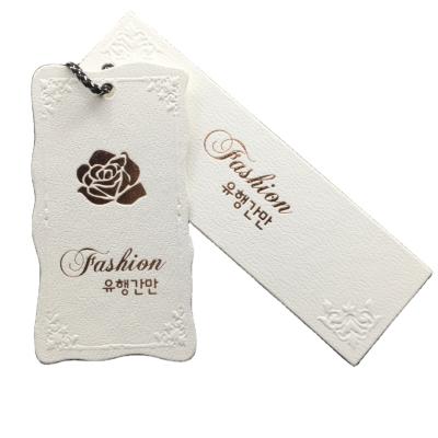 China Sustainable High Quality Custom Clothing Labels Paper Fashion Hanger Tag For Garment for sale