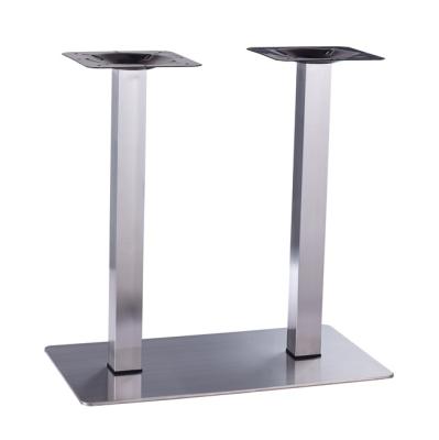 China Quality Guaranteed Modern Two Stainless Steel Table Feet Modern Furniture Steel Base Modern Table Leg for sale