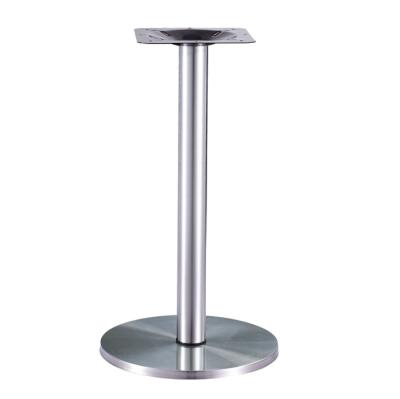 China Modern S9001-1 Titanium Black Round Stainless Steel Metal Dining Table Leg for sale