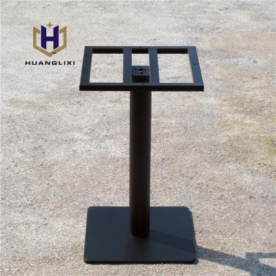 China Modern Commercial Restaurant Dining Square Wrought Iron Metal Table Base Modern Pedestal For Sale for sale