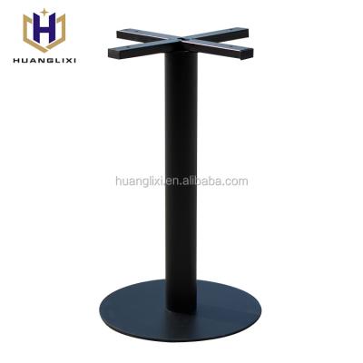 China Modern Professional Cast Iron Table Furniture Parts Black Steel Dining Table Base for sale