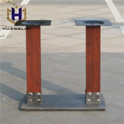 China Contemporary square hotel metal dining table leg, furniture feet, wrought iron furnituretable for sale