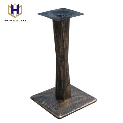 China Modern Cheap Custom Made Antique Gold Vintage Granite Patio Iron Base Base Table Bases for sale