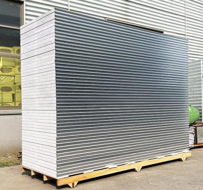 China Rock Warehouse Easy Installation Insulation Color Steel Siliceous Sandwich Panel Roof Sandwich Wall Panel for sale