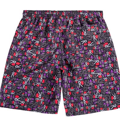 China Anti-Static High Quality Customized Pattern Sports Outfits Mid Waist Beach Printing Pants Shorts for sale