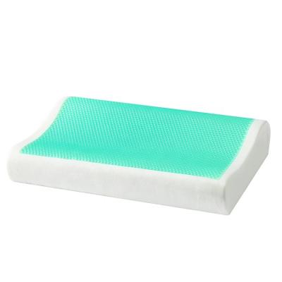 China Soft And Good OEM Anti-static Summer Cooling 100% Gel Pillow Memory Foam Cervical Lumbar Pillow for sale