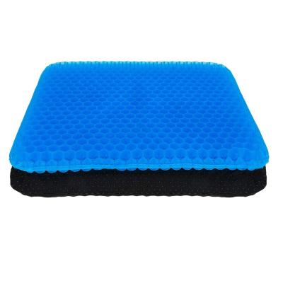 China Anti-pilling square shape gel cushion ruffle shape cushion customize color gel cushion for sale