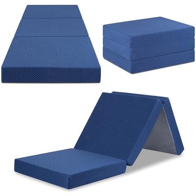 China Amazon Success Foldable Hospital Mattress Memory Foam Tatami Kids Bed Foldable Mattress Triple Guest Mattress for sale