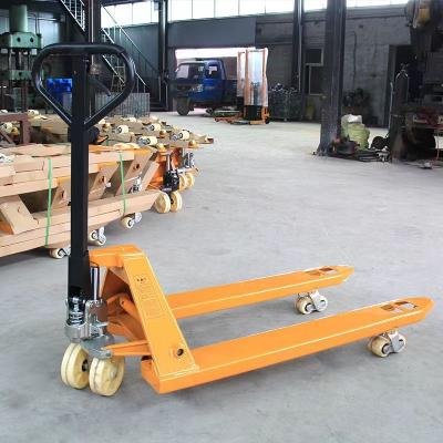 China Hotels Manual Transpallet 2500kg Hand Truck Pallet Jack for sale