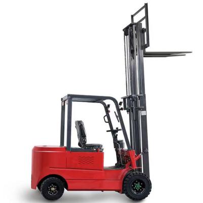 China Hotels 2 Ton 5500mm Auto Plunger Wheel Fork Lift Electric Forklift With Attachment for sale