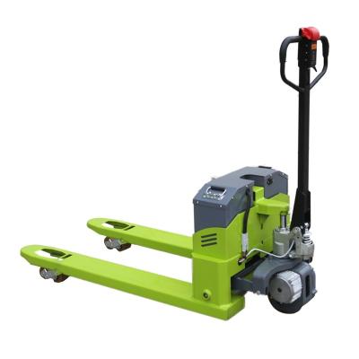 China EVERYLIFT Hotels High Cost-effective 1.5 Ton Portable Semi Electric Pallet Truck Jack for sale