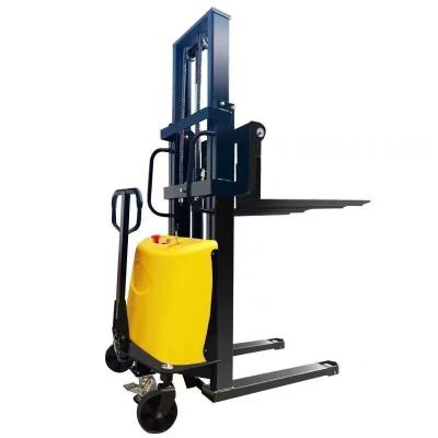 China Hotels Pallet Walkie Electric Forklift Walking Stacker for sale