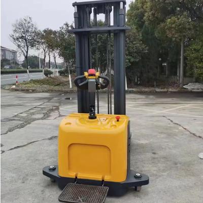 China Hotels 4m 5m 1.5 Ton Lift 1500kg Electric Lifter Pallet Stacker for sale