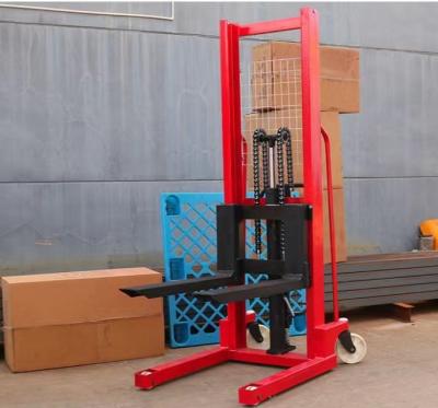 China Hotels Lift Hydraulic Hand Forklift Manual Pallet Stacker for sale