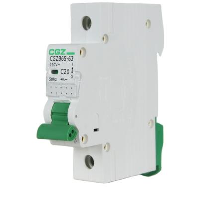 China High Quality Miniature Circuit Breaker 9A 1P 2Pole 3Pole 4Pole MCB 4kA/6kA for sale